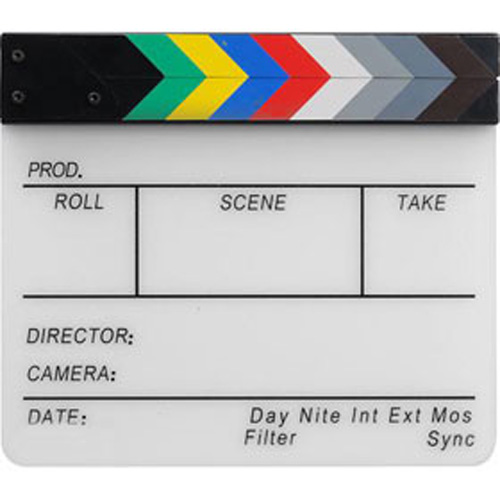 Clapboard Slate with Color Chart